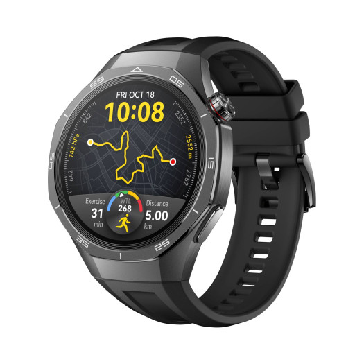 Die Huawei Watch GT 5 Pro 46 mm in Schwarz (Bild: Huawei)